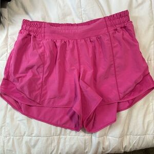 Lululemon hottie hot shorts- size 10. Sonic pink.